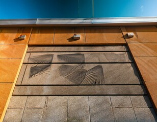 wall decor at parking garage in the country club plaza area in kansas city missouri