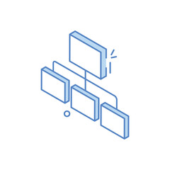 Flowchart vector icon