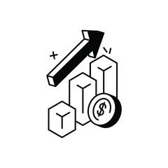 Business Growth vector icon