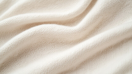 Soft white fabric texture with gentle folds and natural drape  