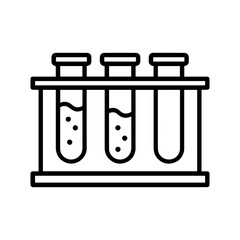 outline icon test tube stand vector on a white background
Vector outline icon on a white background