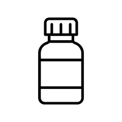 outline icon medicine bottle vector on a white background
Vector outline icon on a white background