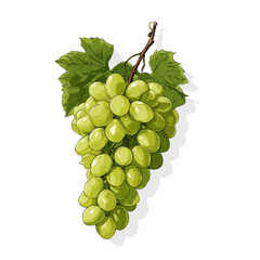 bunch of green grapes