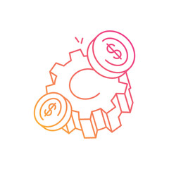Financial Management vector icon