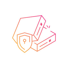 Secure Data Storage vector icon