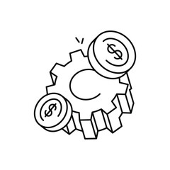 Financial Management vector icon