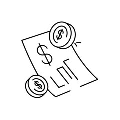 Financial Report vector icon