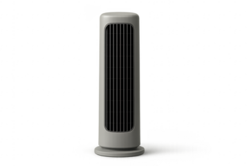 Modern tower fan providing cool air and ventilation