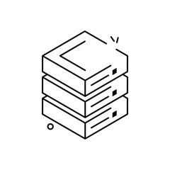 Server Analysis vector icon