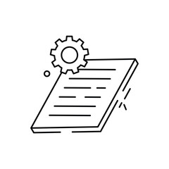List Setting vector icon