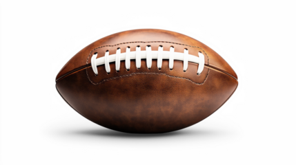 American Football Ball on Transparent Background