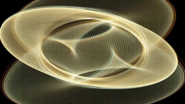 Lisasjous Curve Particle Rings Start and Fade to Black