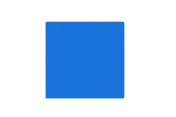 Blue square shape graphic element with transparent background