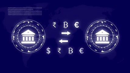 Global Finance Network Digital Bank Transactions Currency Exchange International Banking Technology - Powered by Adobe