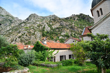 A view of Kotor Castle and its surroundings in Kotor, Montenegro