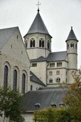 Fototapeta premium L'imposante collégiale Sainte Gertrude à Nivelles (Brabant Wallon)