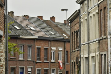 L'architecture des vieilles maisons traditionnelles dans le quartier Saint-Jacques à Nivelles (Brabant Wallon)