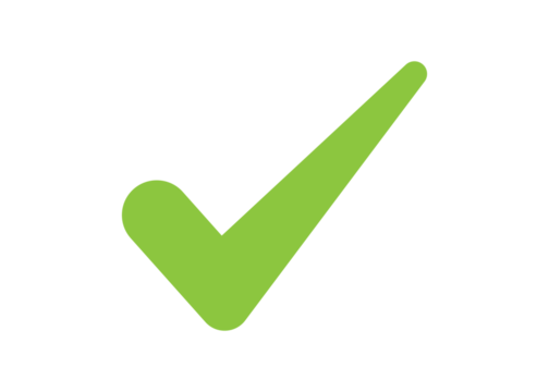 Green Checkmark Tick Icon PNG – Success, Approval, and Validation Symbol Transparent