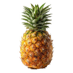 Fresh ripe pineapple on atransparent background still life composition