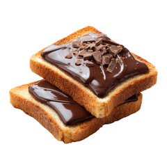 Delicious Chocolate Spread on Toast A Sweet Treat Breakfast Concept