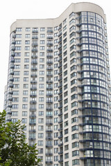 Naklejka premium new buildings in the city of Kyiv Ukraine