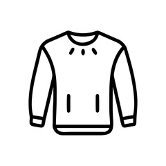 Cashmere sweater icon in minimalist vector style for seasonal illnesses  