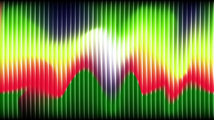 Abstract aurora background featuring dynamic vertical lines and vibrant color gradients