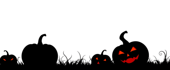 Set of vector illustratio pumpkin silhouettes isolated on white background pumpkin black silhouette