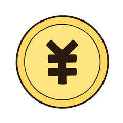 Obraz premium シンプルなお金・通貨のイラスト｜ビジネスや金融資料に使えるシンプルなイラスト