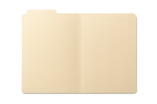 Manilla folder opening, organizing documents, transparent background