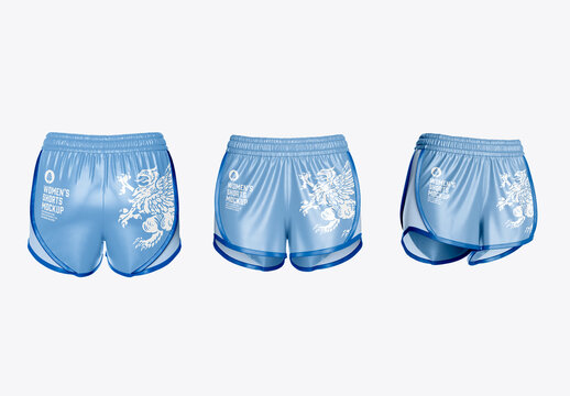 Women Sports Shorts Mockup