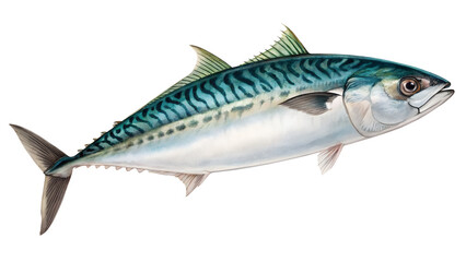 Fototapeta premium fresh fish on white background