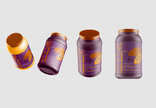 Protein Jar Mockup