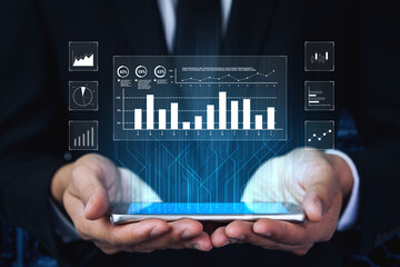 An interface for financial data analysis and stock market reporting. A collection of charts for tracking trends, performance, and investment data. Motif