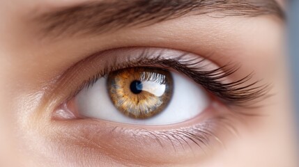 Obraz premium Eye health focus: Vision disorder treatment with eyeglass choice, glaucoma care, cataract surgery, myopia correction, astigmatism aid, presbyopia support, retinal check, optic nerve monitoring,