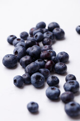Blueberries on marble table 