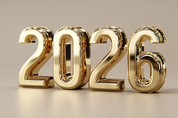 Text "2026" on a beautiful neutral background for designers, marketers and IT professionals. Popular business card, illustration, object, symbol, texture, pattern, holiday.