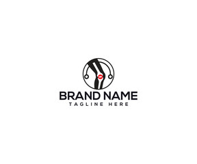 Logo Design: A sleek, modern logo for brand with a stylized depiction of leg and lipstick. This logo is designed to capture the essence of beauty, and elegance.