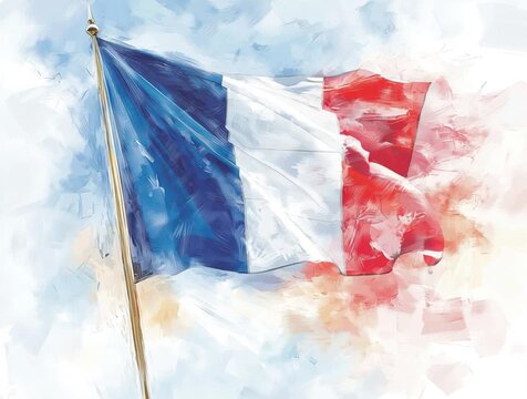French flag illustration
