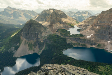 Stunning alpine landscape with serene waters