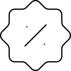 Vector art of discount icon, vector illustration