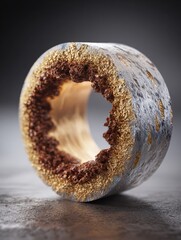 Beautifully Crafted Artisan Bowl Showcasing Meticulous Details and Textures Featuring a Blend of Materials, Emphasizing Unique Artistry and Design Elements