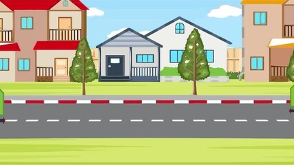 Animated Garbage Truck Driving, Isometric View of a Trash Collection Truck, Recycling & Waste Management Animation, Clean City Service Truck Animation