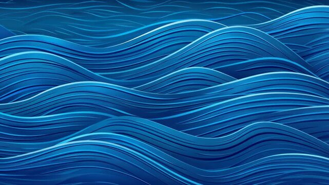 Oceanic Serenity: A mesmerizing depiction of fluid motion, this image captures the essence of ocean waves in a vibrant display of nature's art.