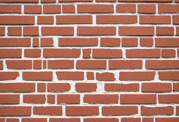 Obraz premium Weathered brick wall, texture, urban background, construction, grunge