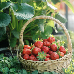 Tristar strawberries outside in the sunshine at Union Squ