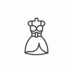 female dress icon sign vector