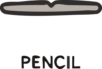 Simple Hand Drawn Pencil Illustration.
