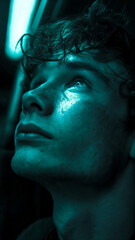 portrait of a man with a cigarette