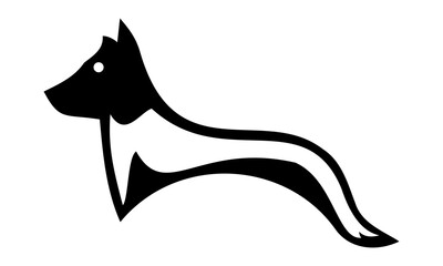 dog icon logo vector